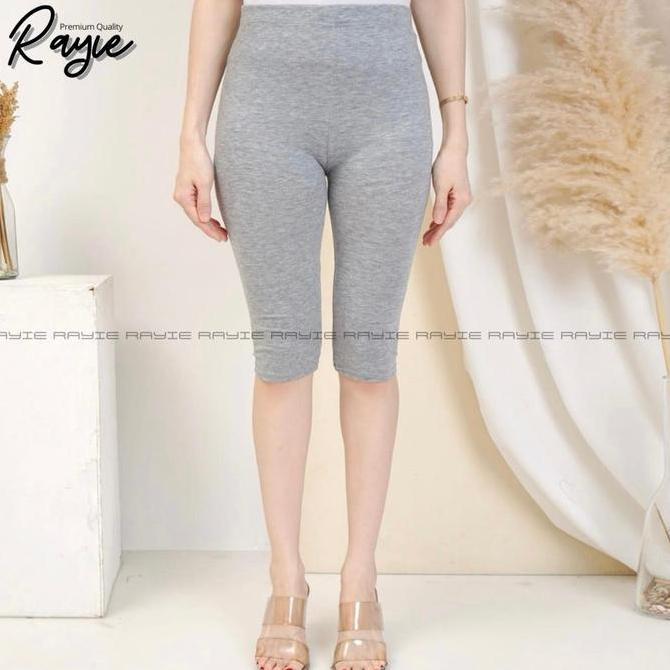 Promo  Legging 3/4 Wanita Dewasa Bahan Kaos Celana Legging Pendek