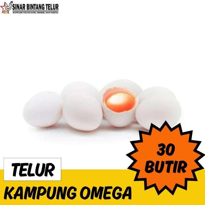 TELUR AYAM KAMPUNG OMEGA/TELUR KAMPUNG OMEGA (30 BUTIR)