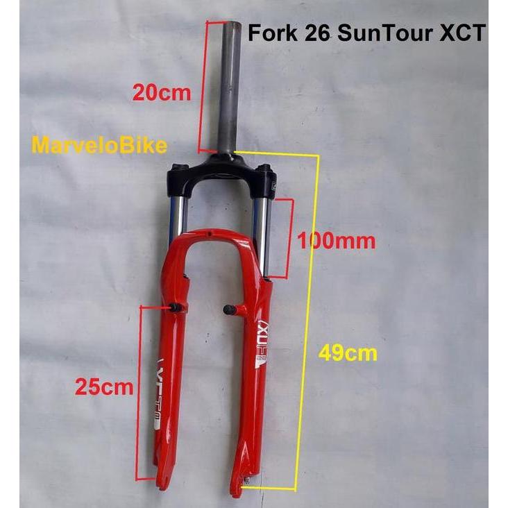 FORK SEPEDA 26 MTB SUNTOUR XCT SUSPENSION ORIGINAL DAN TERPERCAYA