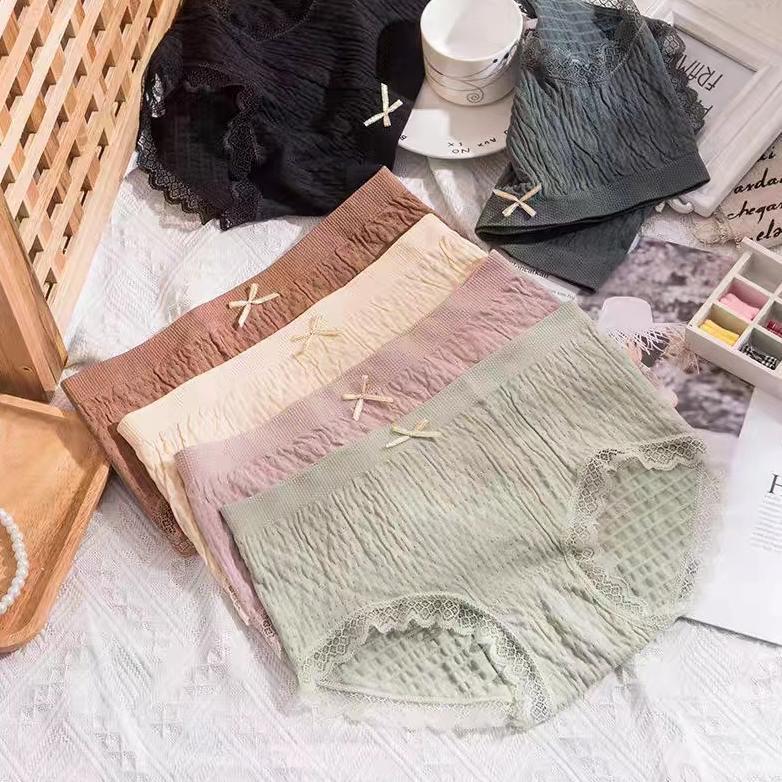 Celana dalam Wanita Bahan Katun Seamless Pakaian Dalam Wanita