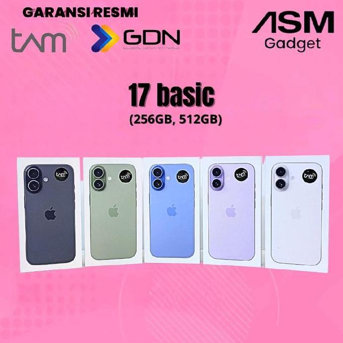 Gasskirim- (Asm X K) Apple Iphone 17 Basic 256Gb 512Gb Garansi Resmi