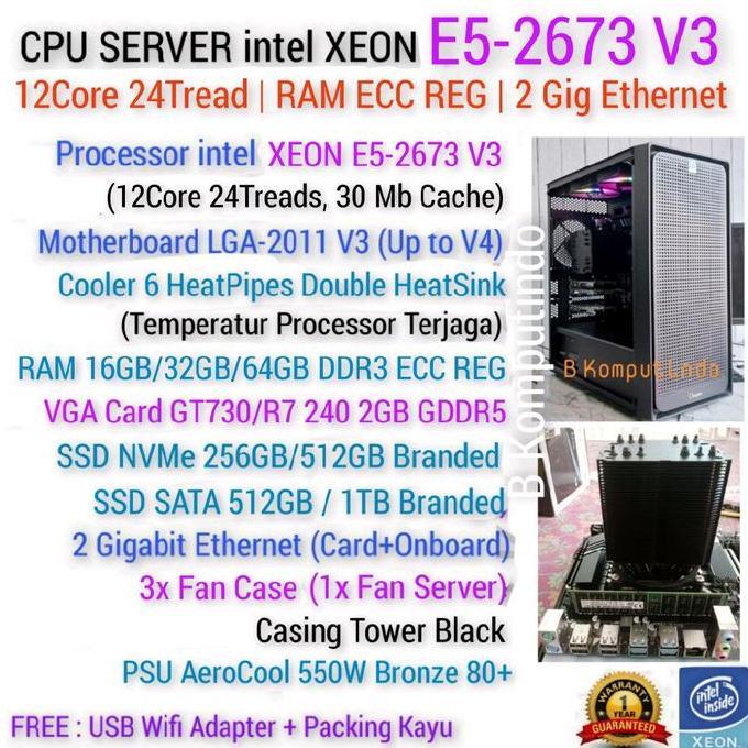 SERVER INTEL XEON 24CPU | RAM ECC REG | SSD | UNBK ANBK CBT SEKOLAH KLINIK PULSA ORIGINAL DAN TERPER