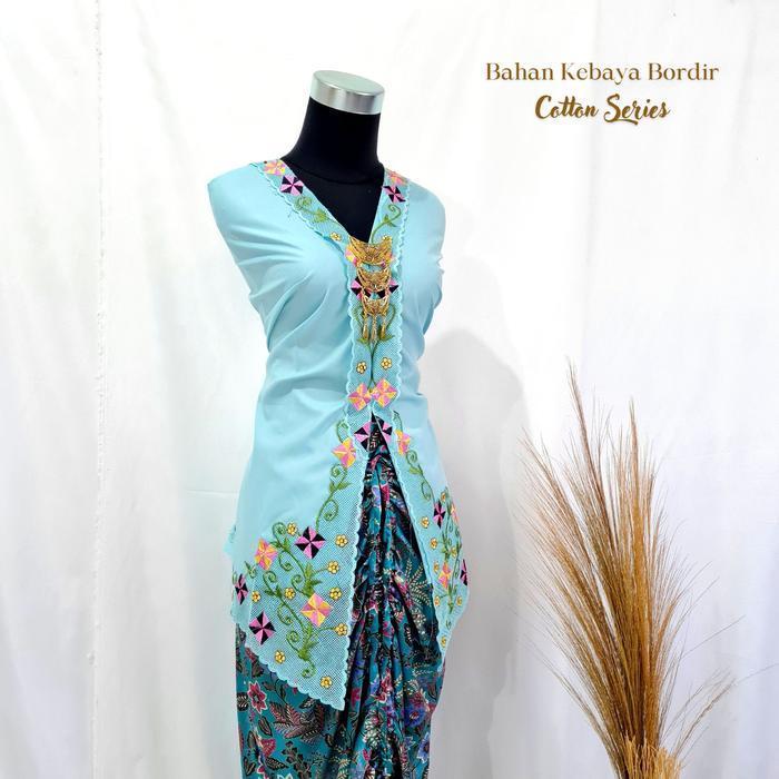 Pusat Bordir Tasikmalaya - Promo Kain Bahan Kebaya Bordir Berwarna Kat