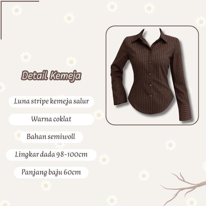 Murah Outfit Luna 3In1 ( Hijab + Kemeja + Celana Cutbray ) Set Stylish Untuk Hijabers Ootd Modis Bua