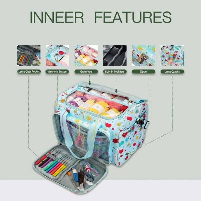 ANEKA - Tas Benang Rajut / Crochet Knitting Yarn Storage Bag Large / Besar