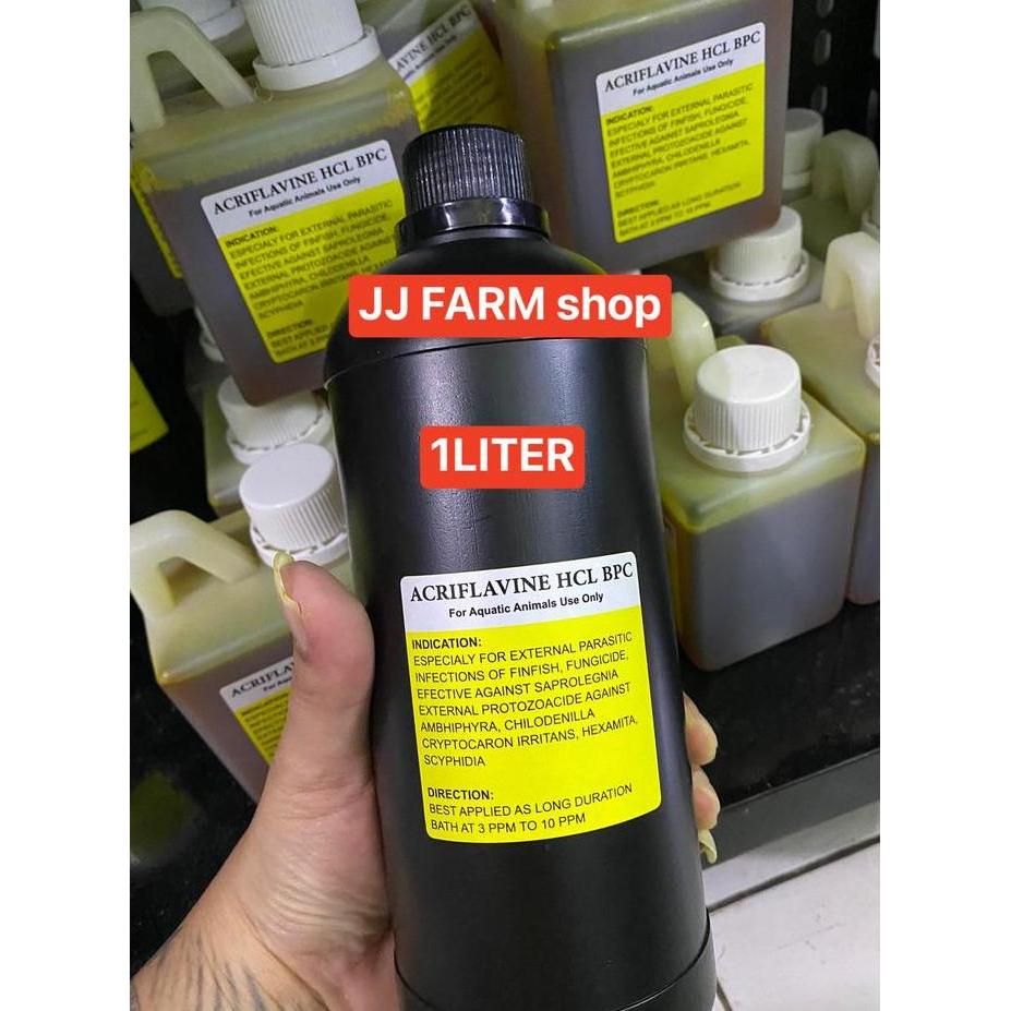 Fishbou- Acriflavine Plus Hcl 1Liter Obat Kuning Antiseptik Jamur Ikan Parasit