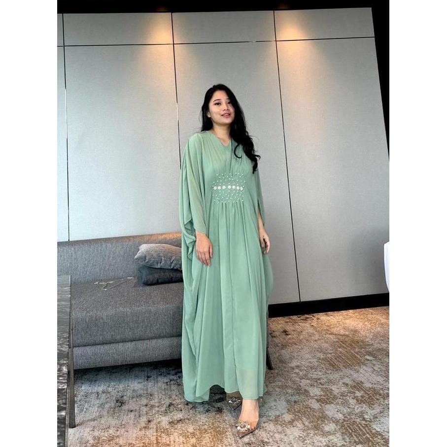 Promo [Vm] - Ready Stock - 833 Kaftan Ceruty / Dress Mute Muslim Lebaran 2024 833# Mydress_Collectio