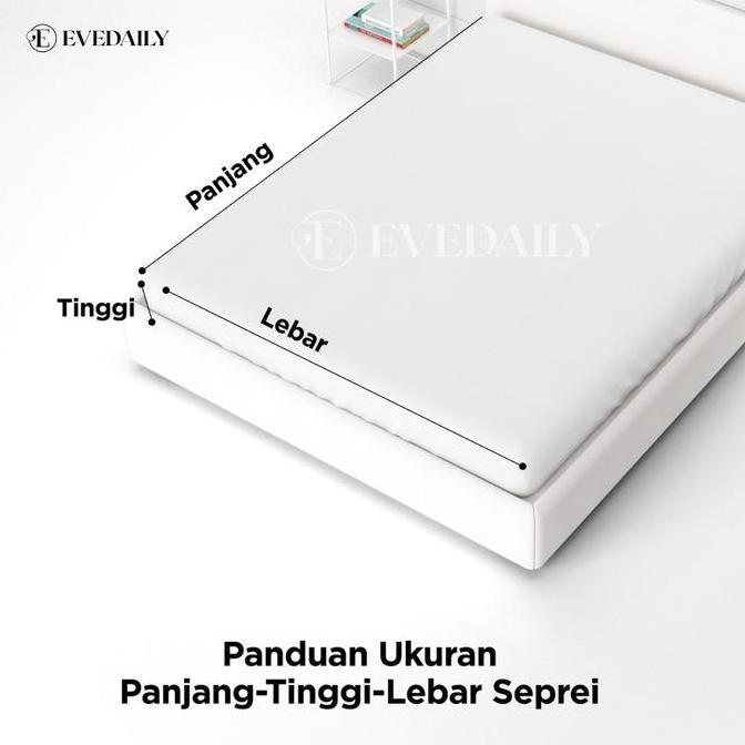 NEW Promo Bed Cover Full Set Sprei Motif Green Shelby - 90x200 - 200x200 - Evedaily