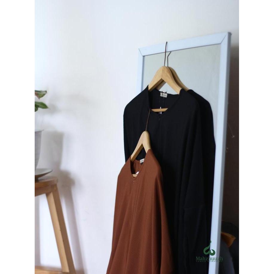 Murah Dress Ageng Nawili Abaya  Syari Mahzhuuzh Polos Gamis Muslim Basic Wanita Hitam Wolfis Remaja 