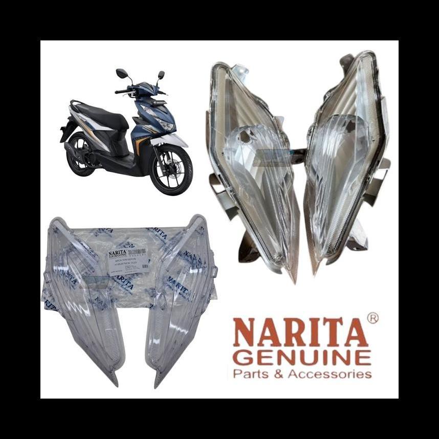 kaca sen mika lampu seIn depan beat new deluxe street 2020 K1A set kanan kiri narita