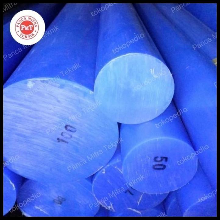 GRATIS ONGKIR NYLON BIRU BATANGAN 100MM X 25CM / NYLON PE ROD BIRU BATANGAN 