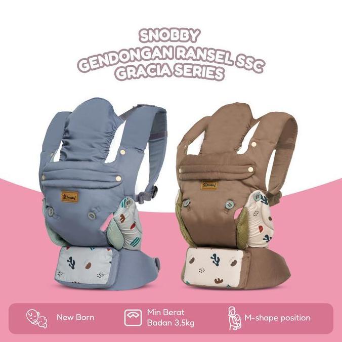 Snobby Gendongan SSC M Shape Gendongan New Born Gracia Series