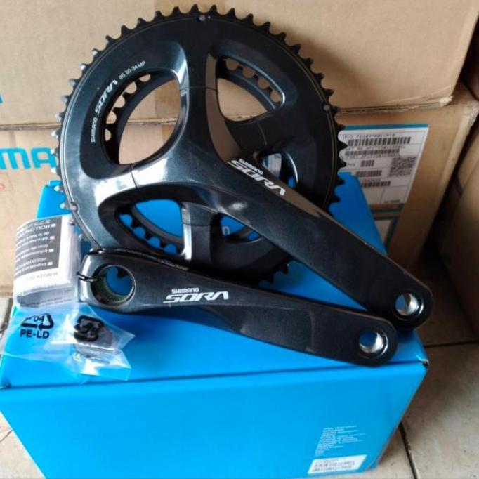 Crank Shimano Sora Fc-R3000 Hollowtech 2 50/34T Gir Crank Sora R 3000 Original With Box