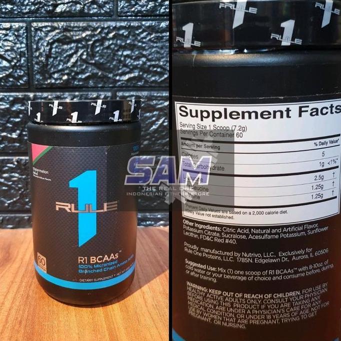 Suplemen Fitness RULE ONE R1 BCAA 60 serving Malang