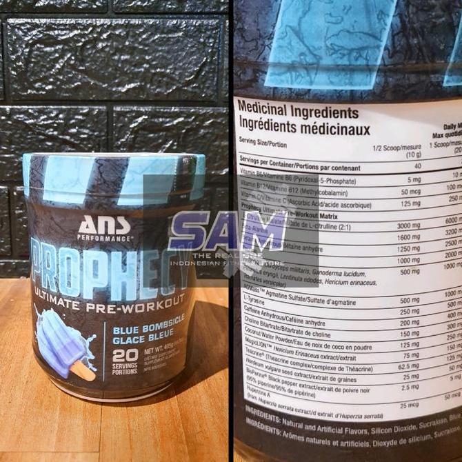 Suplemen Fitness ANS Prophecy 20 serving Malang Pre workout