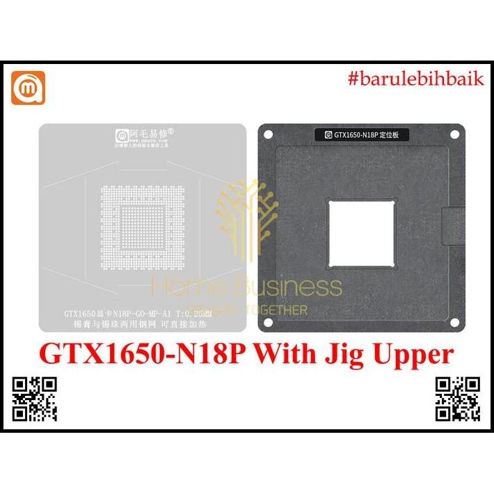 Amaoe Stencil BGA Reballing GPU NVIDIA GTX1650 GTX 1650 N18P N18P-GO-MP-A1 Jig Upper Stencil Stensil