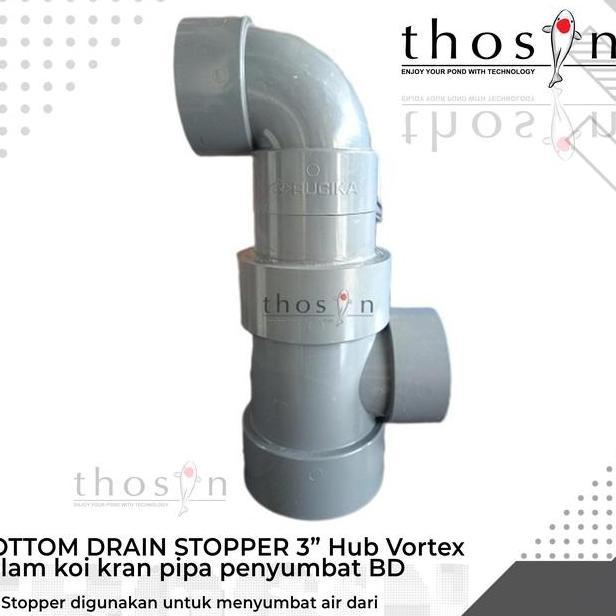 Bottom Drain Bd Stopper Hub Vortex Kolam Koi Kran Pipa Penyumbat Bd Terlaris