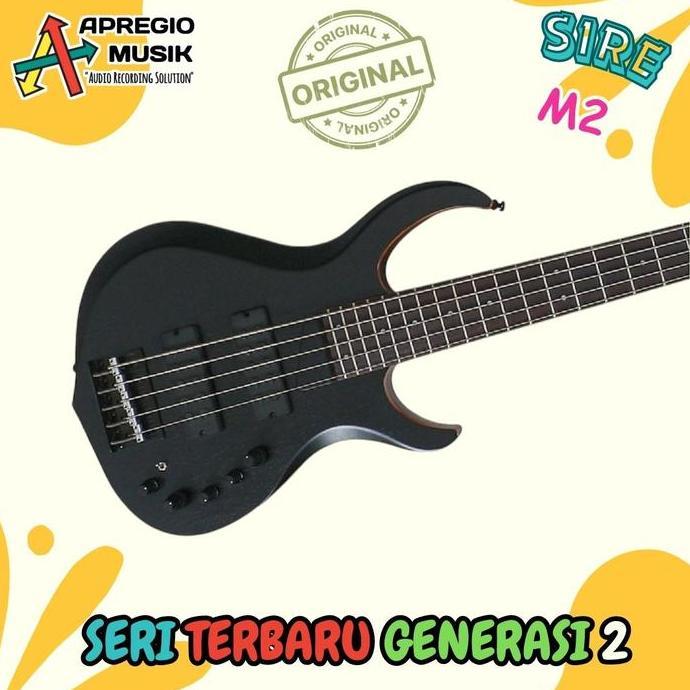 Murah Sire M2 5 string active Marcus Miller M2 Blue black white active bass 5 string Electric Bass O