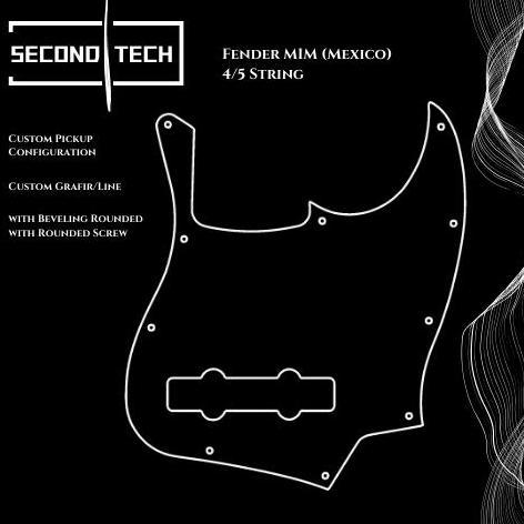 Murah pickguard Jazz Bass Mexico MIM 4/5 String akrilik 3Ply Mirror Custom Non COD