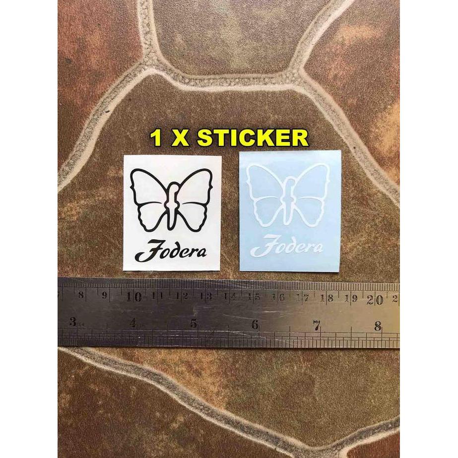 Murah Logo Sticker Tempel Gitar Bass Fodera Headstock Akustik Elektrik Non COD