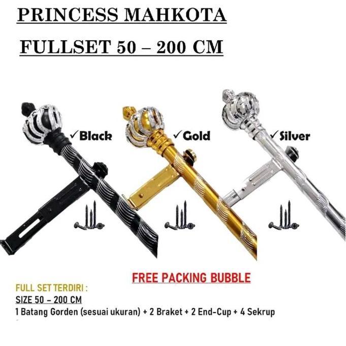 Lengkap- Batang Gorden Besi Gorden Tiang Gorden Model Princes Minimalis Full Set Komplit