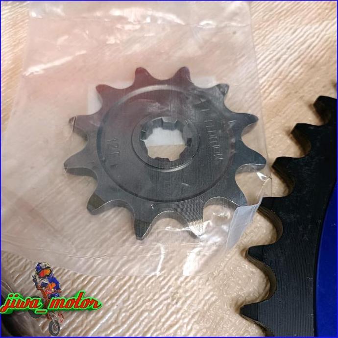 Termurah Gear Set 520 Roz Klx Dtracker 150 Warna Biru Rantai Sss 520Hsb Terlaris