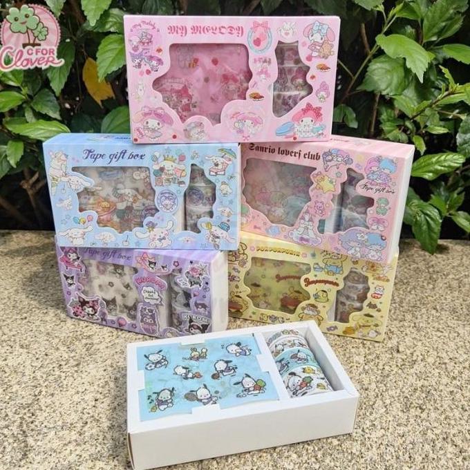 Thebest- S-RIO SMALL BOX STICKER AND SOLASI stiker viral gift momo tape cfc