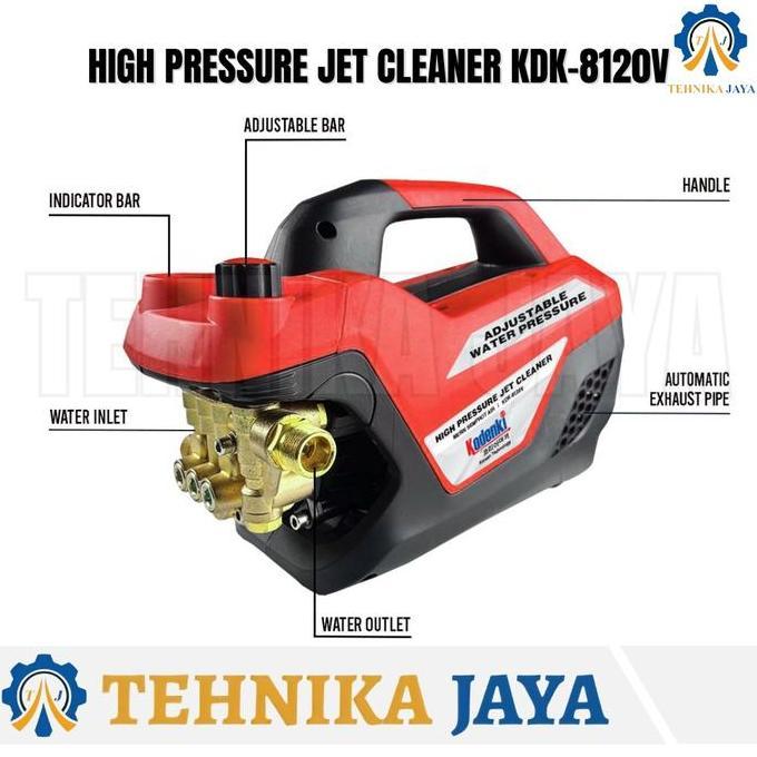 Kodenki Kdk 8120V Mesin Jet Cleaner 600 Watt Variable Speed High Pressure Cleaner
