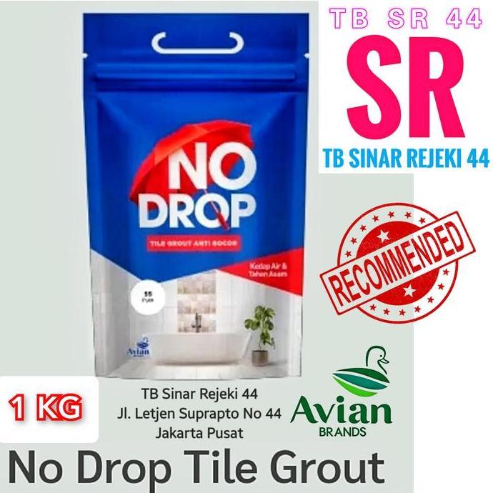Qnqx- No Drop Tile Grout 1 Kg Semen Pengisi Nat Keramik Premium Kedap Air Anti Bocor & Jamur