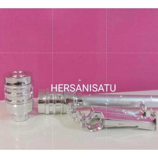 Lengkap- Besi Gorden Minimalis Full Set Batang Hordeng Tabung