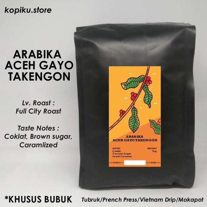 KOPI BUBUK ARABIKA GAYO 1 KG (TAKENGON)