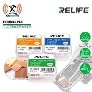 RELIFE RL093A  RL093B RL093C CHIP HEAT SINK COPPER SHEET 0.1MM ISI 50PCS - THERMAL PAD BERKUALITAS -