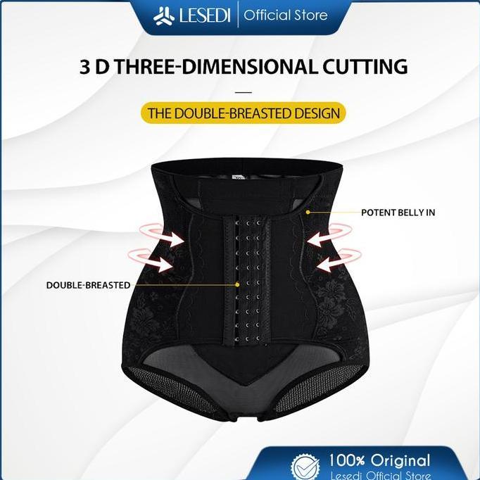 Wkwx- Korset Wanita Model Bawahan Korset Celana Dalam Kancing Korset Pelangsing Perut Buncit Kt8830