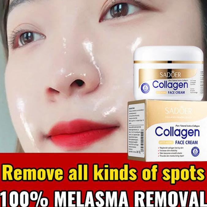 Collagen Cream Original Paket BPOM Siang Malam Retinol Cream 100g Whitening Anti Aging Perbaikan Ret