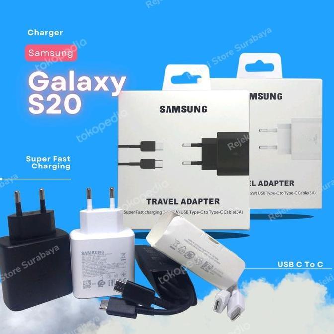 CHARGER SAMSUNG EP-TA845 KABEL USB TYPE C SUPER FAST CHARGING (TERBAIK) (TERBARU) (TERMURAH)