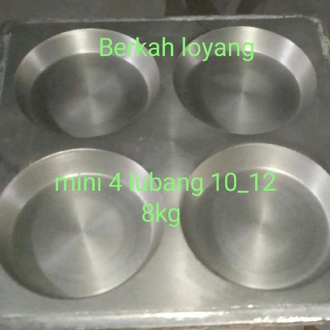 (BEST SELLER) Loyang Martabak Mini 4 Lubang 10-12 +tutup