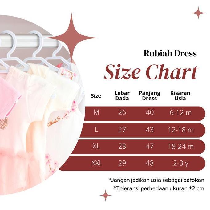 Dress Bayi Anak Perempuan Lengan Panjang Rubiah Korean Dress 4302 (TERBAIK) (TERBARU) (TERMURAH)