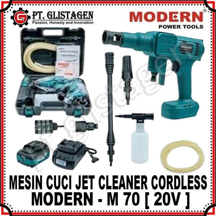 Modern M-70 Mesin Jet Cleaner Cordless Steam Cuci Motor Mobil Ac Mesin Cuci Steam Mobil Motor Ac Bat