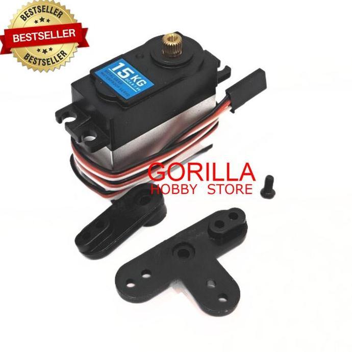 Metal Gear Waterpoof Servo 15Kg 3 Wire For Rc Car Hsp 94123 Traxxas