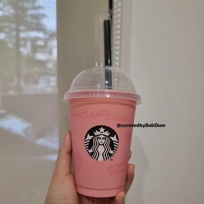 Starbucks x Blackpink Reusable Cold Cup Jennie Lisa Rose Jisoo Tumbler