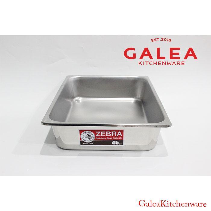 Nampan Baki Persegi Stainless / Food Pan Tebal Stainless SUS 304 / Zebra Food Pan 45 Cm 141045