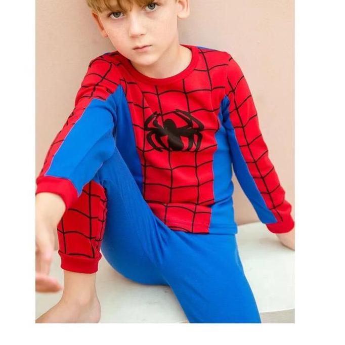 Hero Pajamas |  Pjamas Ultraman | Baju Tidur Spiderman | Baju Tidur Anak | Sleepwear Anak Laki Laki 