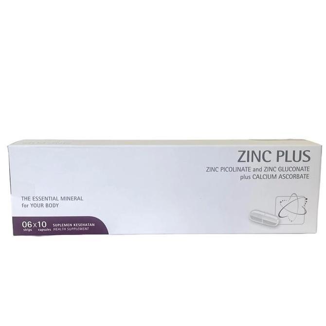 Hololoo- Zinc Plus 60Tablet | Zinc Picolinate-Zinc Gluconate-Calcium Ascorbate | Suplemen Kesehatan