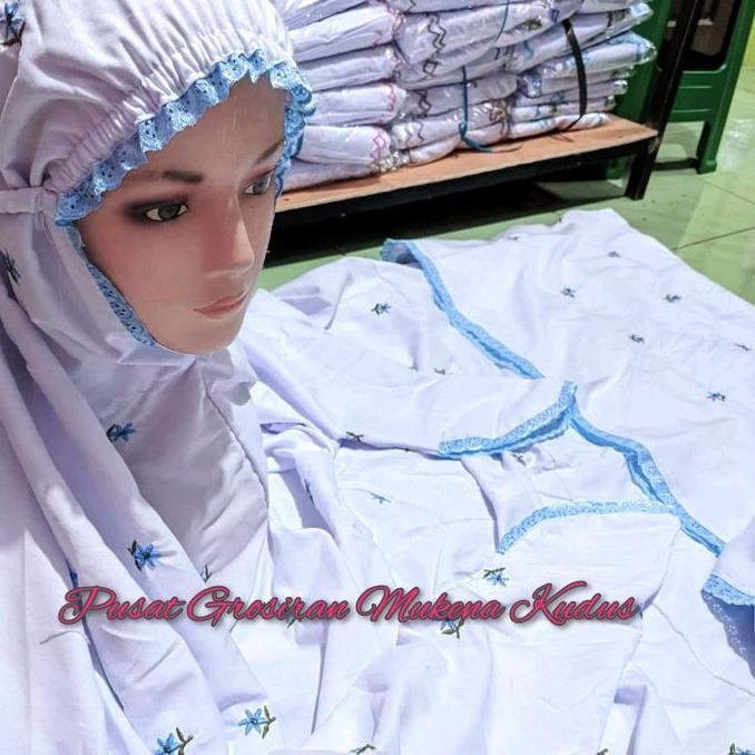 Otwkirim- Mukena Terusan Bordir Seribu Bunga Mawar Indah