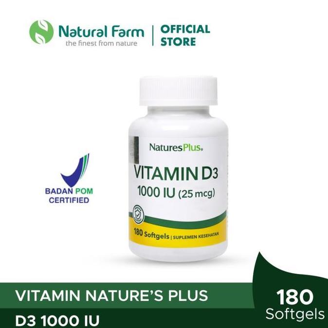 Hololoo- Natures Plus Vitamin D3 1000 Iu