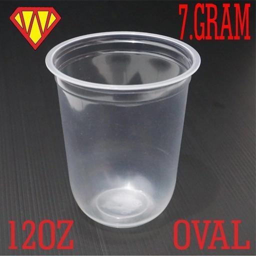 CUP OVAL UKURAN 14OZ POLOS BERAT 7 GRAM BISA DI SEAL