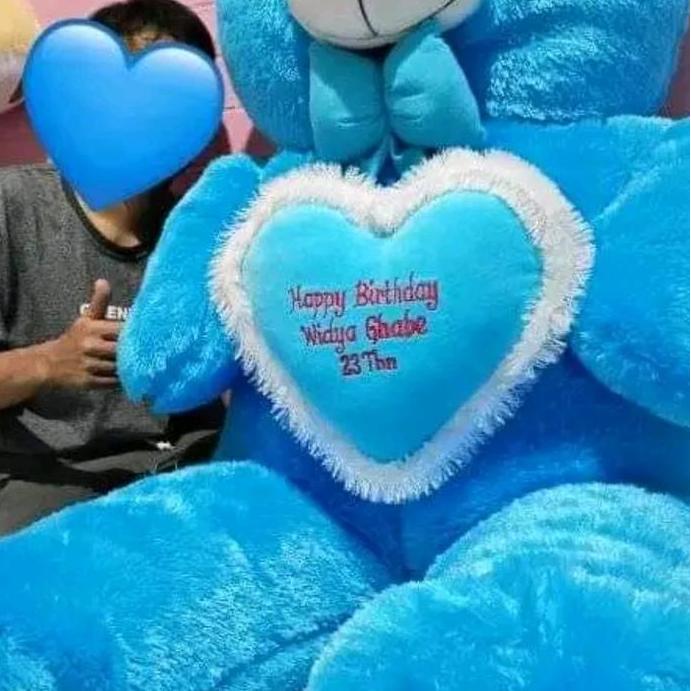 Gas,Cod- Boneka Teddy Bear Super Jumbo Tinggi 1.5Meter(Free Ukir Nama?)