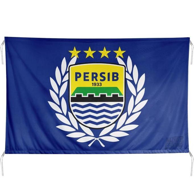 Kirimcoyy- Nazhifa Printing - Bendera Persib Maung Bandung Bobotoh Suporter, Ukuran Kecil - Besar