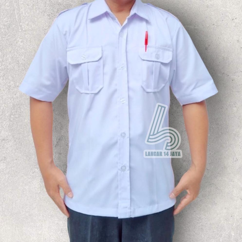 ORIGINAL AGEN KEMEJA PUTIH PNS WANITA/PNS PRIA/BAJU PNS CEWEK/KEMEJA DINAS/KEMEJA PANJANG PUTIH WANI
