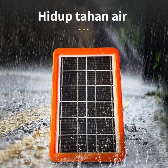 Lansungkirim- Solar Panel 5 In 1 Pengisi Solar Cell Panel Surya 6V 3.5Wp Polisilikon
